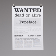 typeface clarendon poster